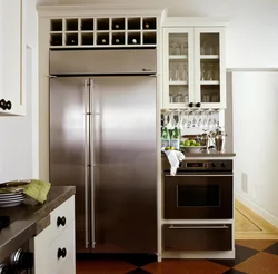 Холодильник В Нише В Интерьера На Кухне