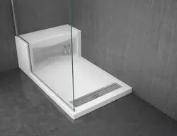 Shower Tray In The Bathroom Interior