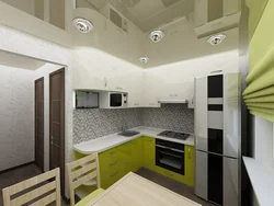 Corner kitchens in a panel house design photo