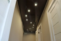 Photo of black ceiling in the hallway