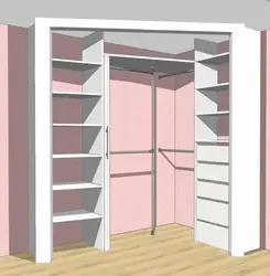 Dressing room layout with photo dimensions
