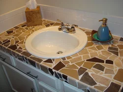 Bathtub Mosaic Countertop Photo