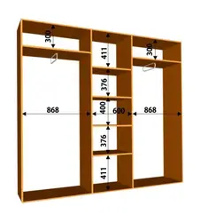 Dimensions Of The Wardrobe In The Living Room Photo