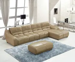 Sofa in the living room in a modern style direct photo