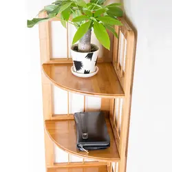 Corner Wooden Shelf For The Kitchen Photo