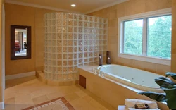 Фото стеклоблоки в ванной
