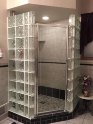 Photo Of Glass Blocks In The Bathroom