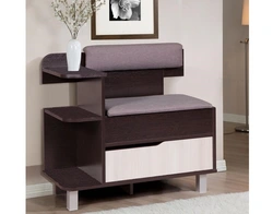 Hallway bedside tables with seat photo