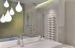 Pendant Lamp In The Bathroom Photo