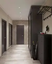 Combination of doors in the hallway photo