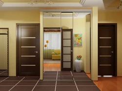 Combination of doors in the hallway photo