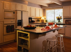 Different photos of beautiful kitchens