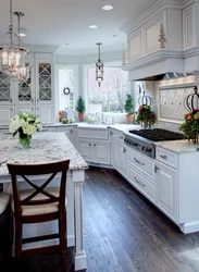 Different photos of beautiful kitchens