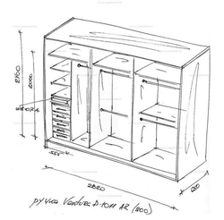 Встроенные шкафы в прихожую схемы чертежи фото