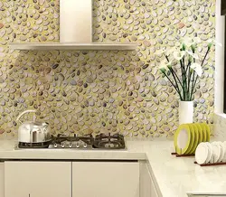 Panels instead of wallpaper in the kitchen photo