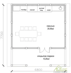 Summer kitchen projects dimensions and photos