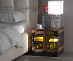 Stylish bedside tables for the bedroom photo