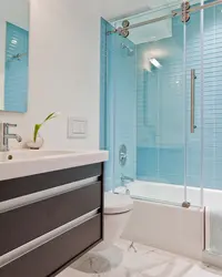 Glass for bathroom photo design