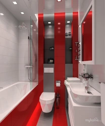 White Red Bathroom Photo