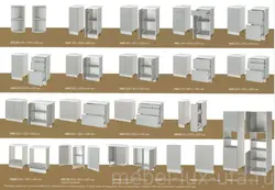 Kitchen wall cabinets with dimensions photo