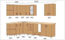 Kitchen wall cabinets with dimensions photo