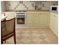 How to combine tiles in the kitchen photo