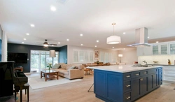 Single-level ceilings for the kitchen photo