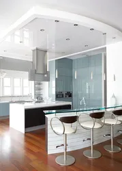 Kitchen design with glass photo