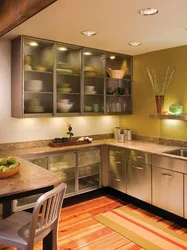 Kitchen design with glass photo