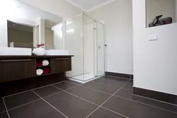 Bathroom Floor Plinth On Tiles Photo