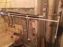 Plumbing In The Bathroom And Toilet Photo
