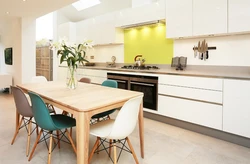 Beige chairs for the kitchen photo