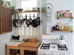 Storage in a small kitchen photo