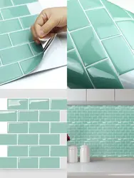 Self-adhesive bathroom tiles photo
