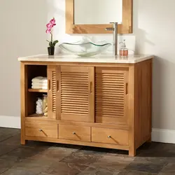 Wooden Bathroom Cabinets Photo