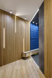 Taxta panellərdən hazırlanmış koridor fotoşəkili
