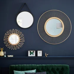 Round Decorative Mirrors In The Kitchen Interior