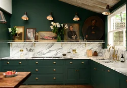What Color Goes With Emerald In The Kitchen Interior