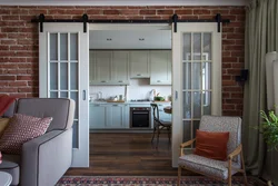 Кухни с раздвижными дверями дизайн