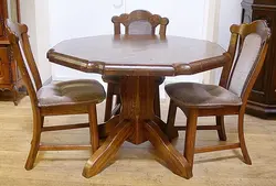 Photo of oak tables for the kitchen