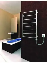 Ванна фотосы үшін электр жылытылатын сүлгі рельсі