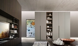 Wardrobe With Hinged Doors In The Living Room Photo