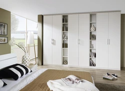 Wardrobe for bedroom narrow photo