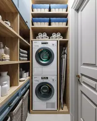 Dressing room with washing machine design