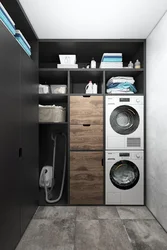 Dressing room with washing machine design