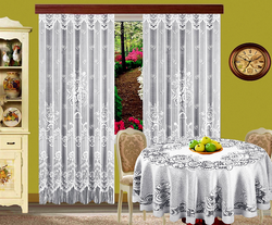 Tablecloth and curtain for the kitchen photo