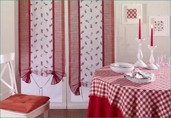 Tablecloth and curtain for the kitchen photo