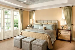 Sand Color In The Bedroom Interior