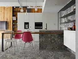 Kitchen tiles in loft style photo