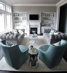 Living Room Design With Different Armchairs